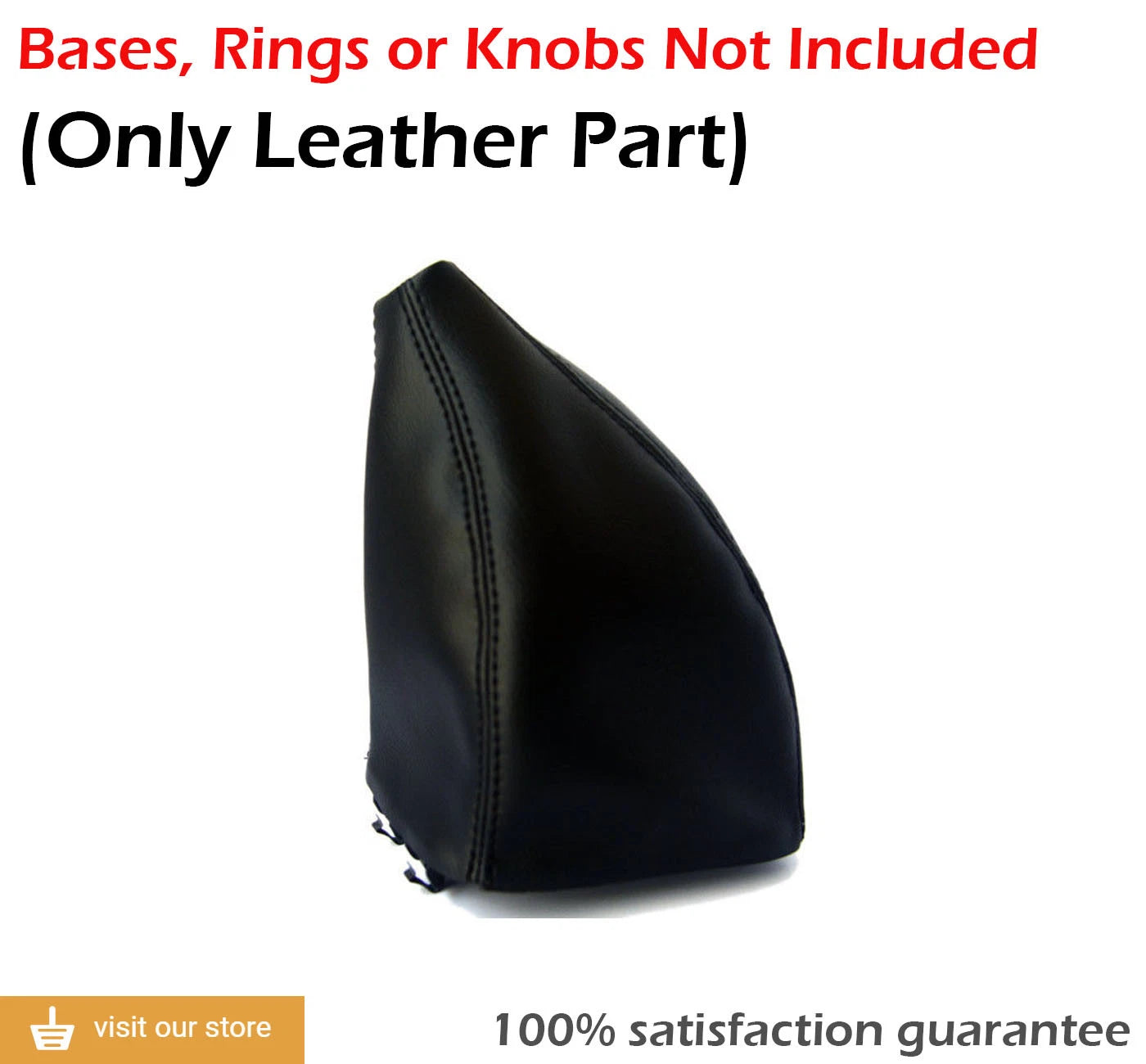 Shift Boot Cover for Jeep Wrangler (2011–2017) Black PVC Leather