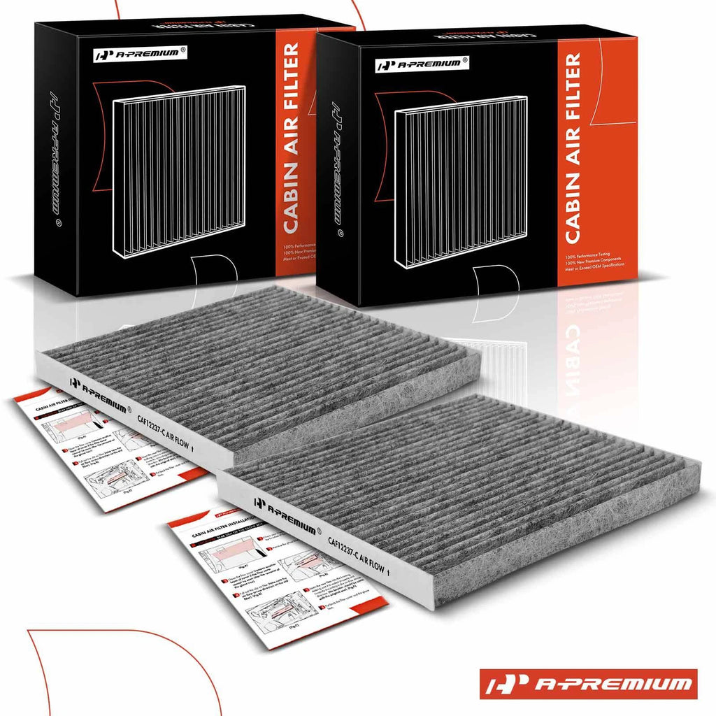 2X Front Activated Carbon Cabin Air Filter for Nissan NV200 (2017–2021)