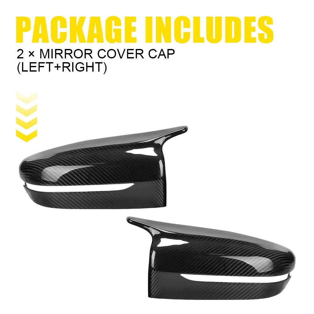 2X Carbon Fiber Mirror Covers for BMW 4 Series G22 G23 (2021–2025)
