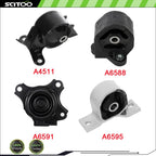 4X Front Right Motor Mount Transmission Mount for Honda Civic (2001–2005)