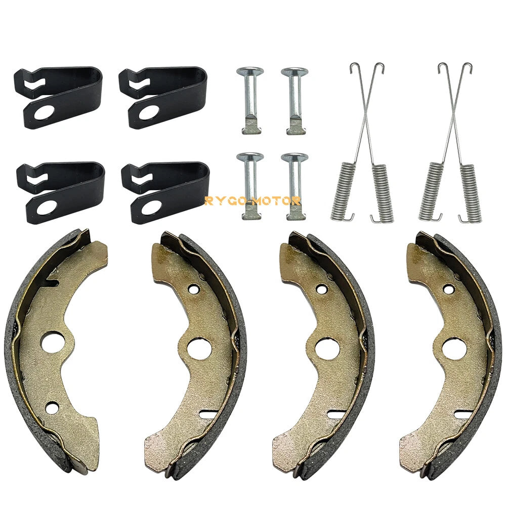 Front Brake Shoes & Springs Pins for Yamaha Kodiak 400 YFM400FW (1993–1998)