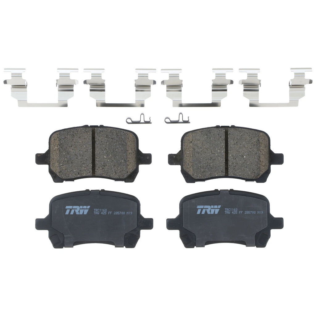 Front Brake Kit with 296mm Disc Rotors & TRW Pro Ceramic Pads for Cobalt Malibu G6 Aura (2005–2010)