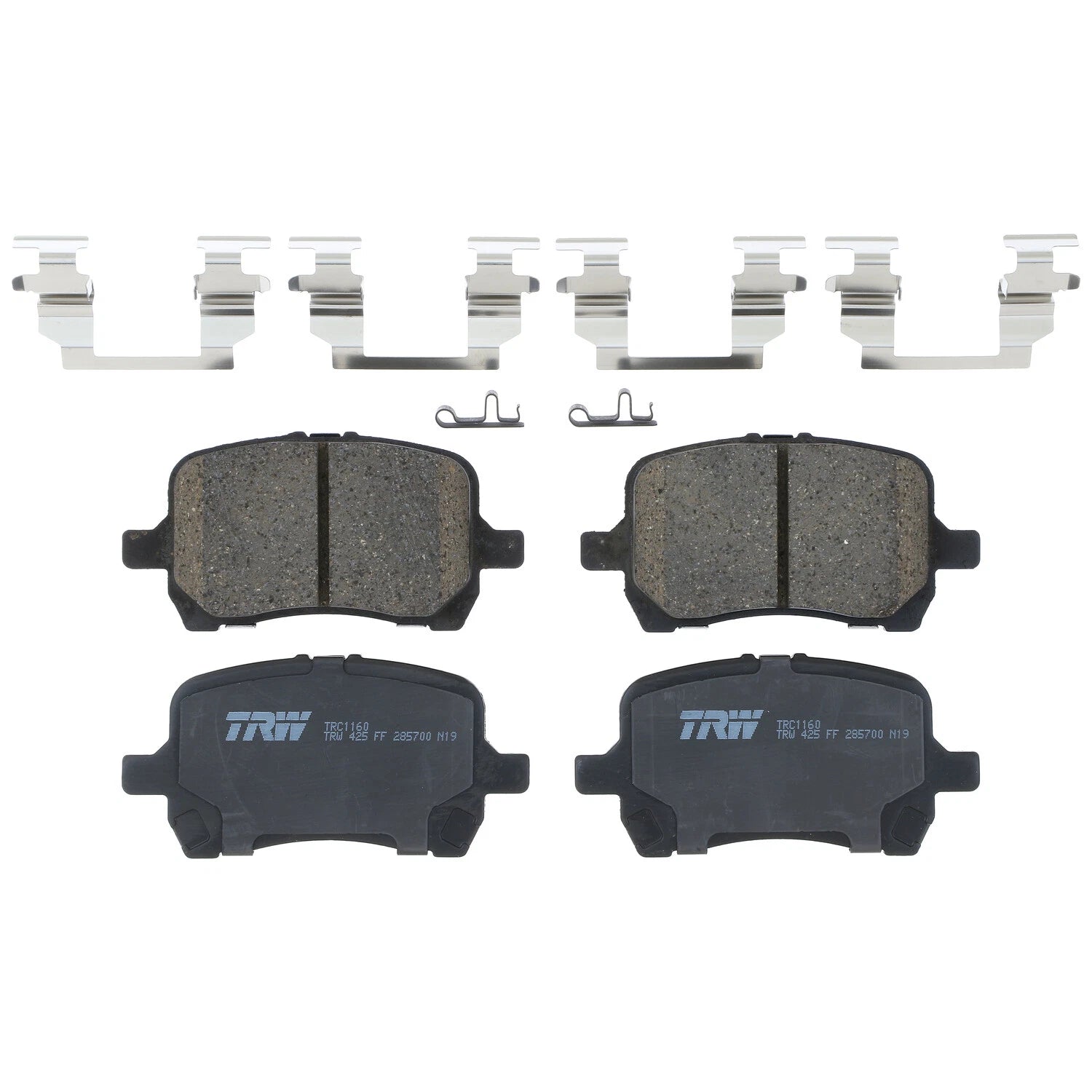 Front Brake Kit with 296mm Disc Rotors & TRW Pro Ceramic Pads for Cobalt Malibu G6 Aura (2005–2010)