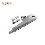 Front Left Exterior Door Handle Keyhole Chrome for Honda Fit (2009-2013)