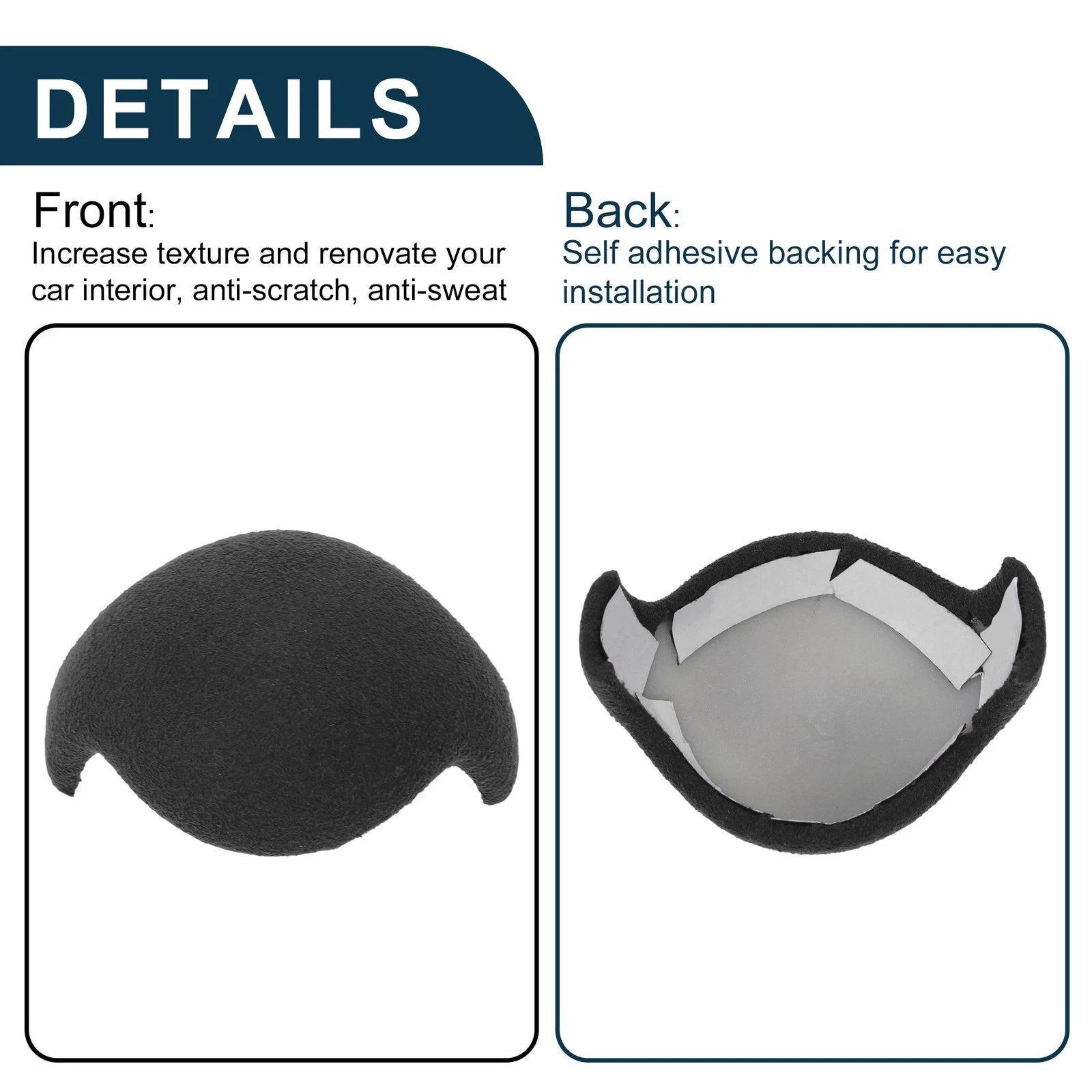Gear Shift Knob Decorator Cover for Ford Mustang (2015–2021) Dark Gray