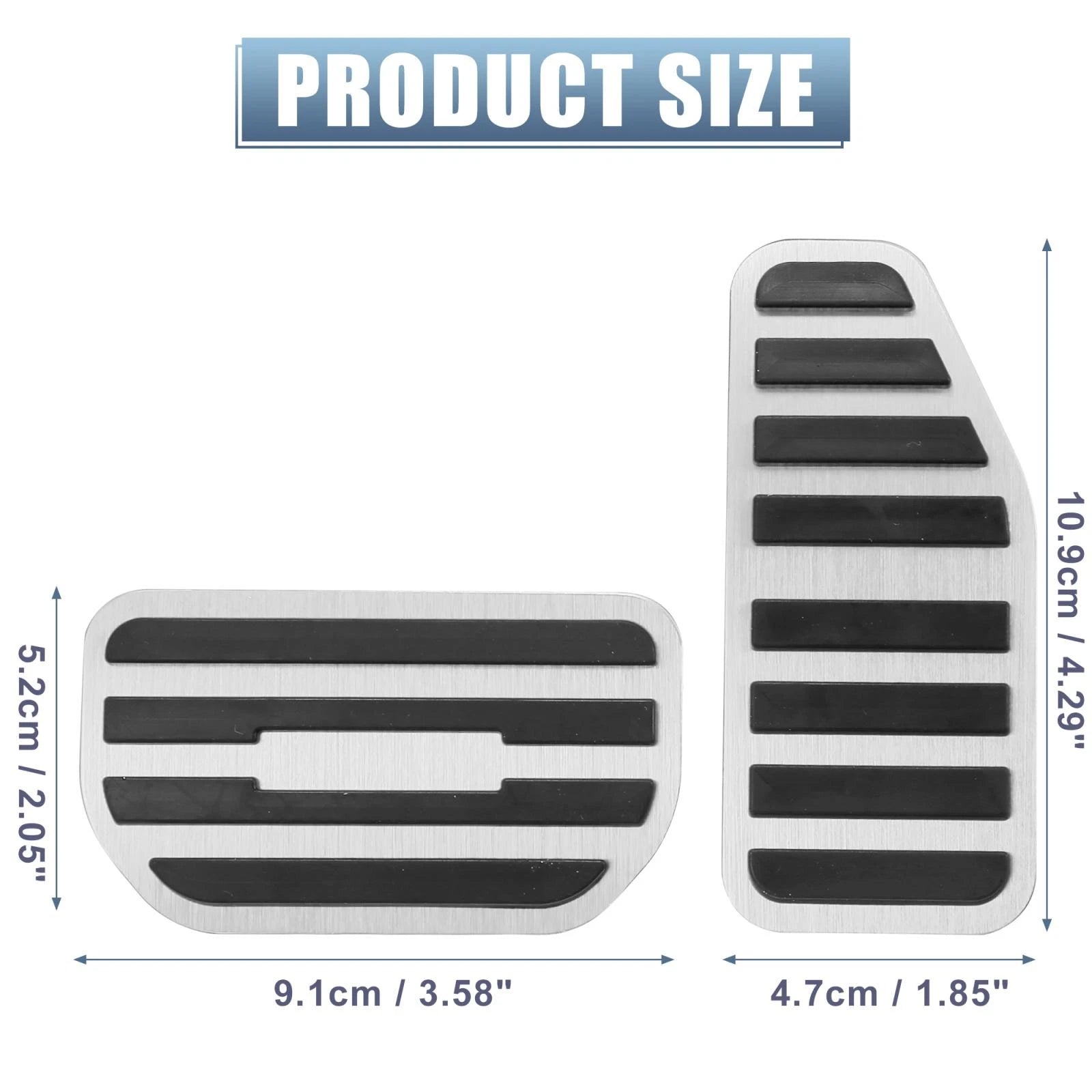 Foot Pads Accelerator Gas Brake Pedal Cover Kit for Suzuki Solio (2011–2015)