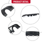 Matte Rear Bumper Diffuser for Dodge Charger SRT8 (2012-2014)