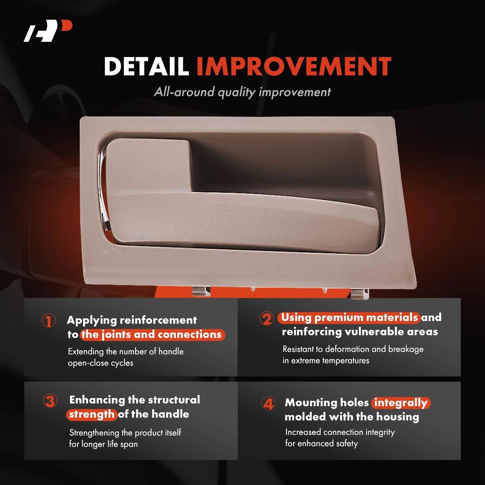 Interior Door Handle for Ford Crown Victoria (2003-2004) Brown