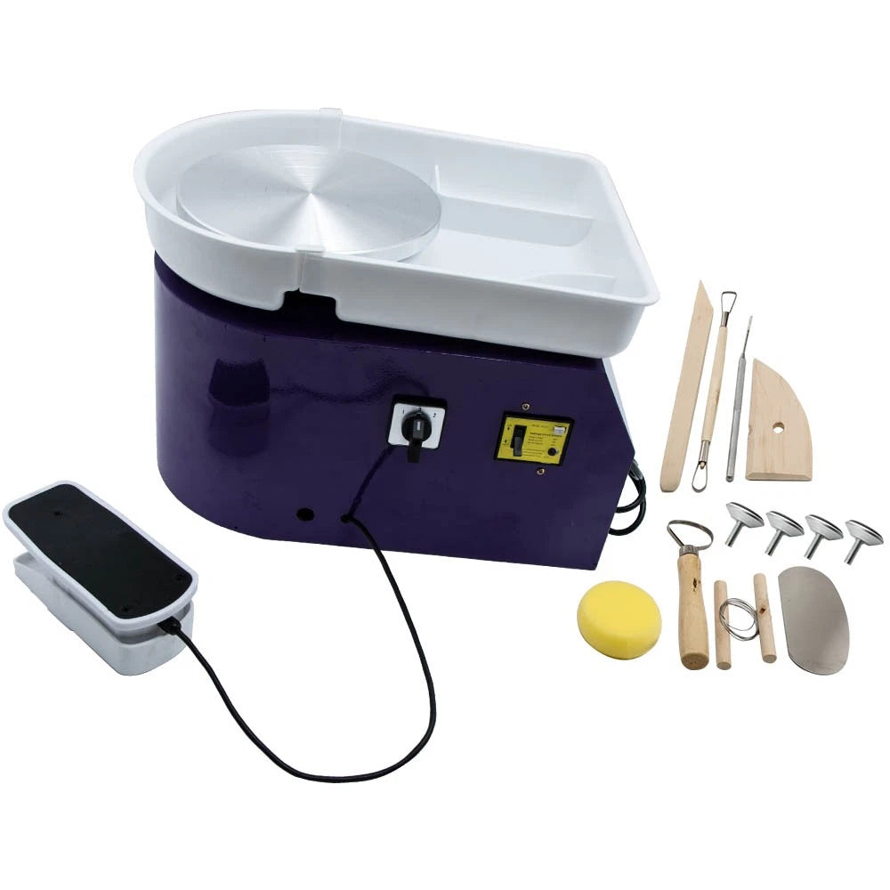 350W Electric Pottery Wheel for Art Clay Craft (9.84'' Diameter)