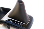 Leather Synthetic Automatic Shift Boot for Hyundai Elantra (2013–2015) Red Stitch