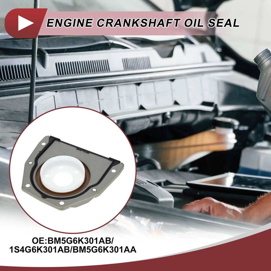 1Pc Crankshaft Oil Seal with Flange for Ford Escape Fiesta Fusion (2001–2020) No.BM5G6K301AB