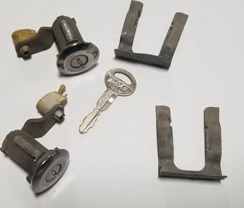 Set of 2 Outside Chrome Door Lock Locks for Ford Mustang (1981–1993)