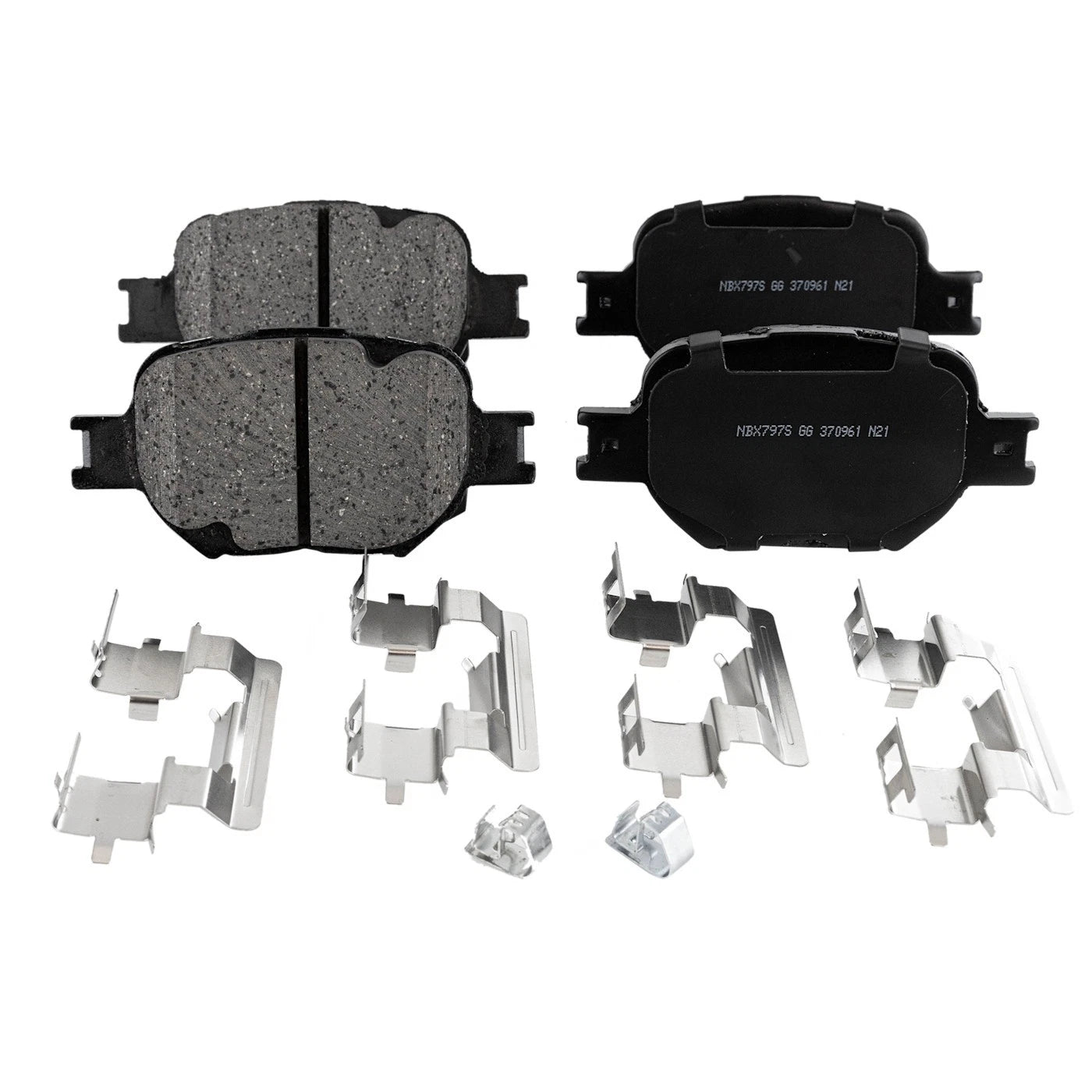 Set of 4 Ceramic Brake Pads for Toyota Celica (2000–2005)