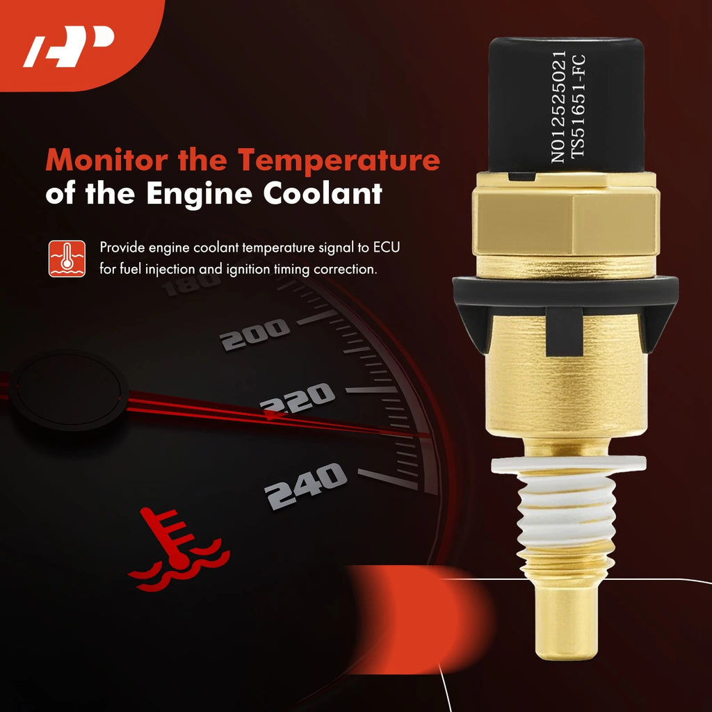 Engine Coolant Temperature Sensor for GMC Acadia, Chevy Camaro, Colorado (2007-2023)