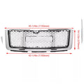 Front Upper Hood Grill Grille for GMC Sierra 1500 Denali (2007–2013)