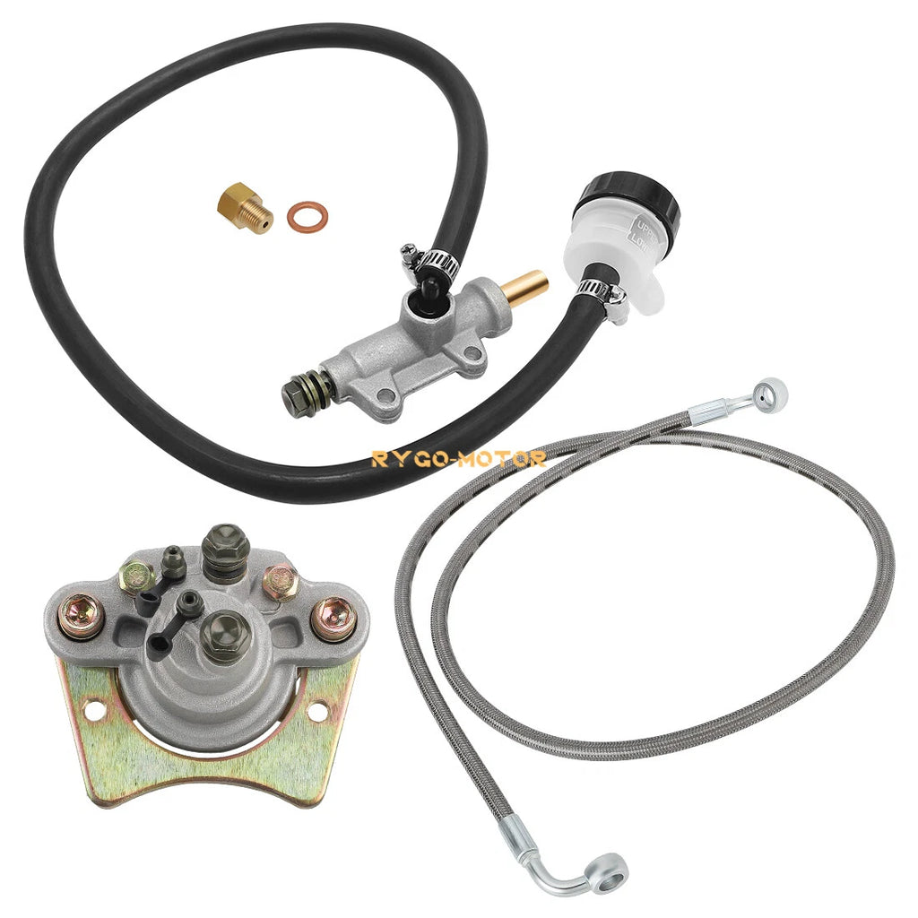 Rear Brake Caliper & Master Cylinder & Line Set for Polaris Trail Blazer 250 330 (1999–2006)