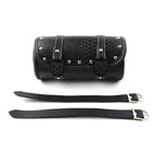 Leather Motorcycle Tool Bag for Universal Fork Handlebar Saddlebag Roll