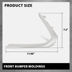Front Bumper Trim Molding for Hyundai Sonata (2020–2022) Left + Right