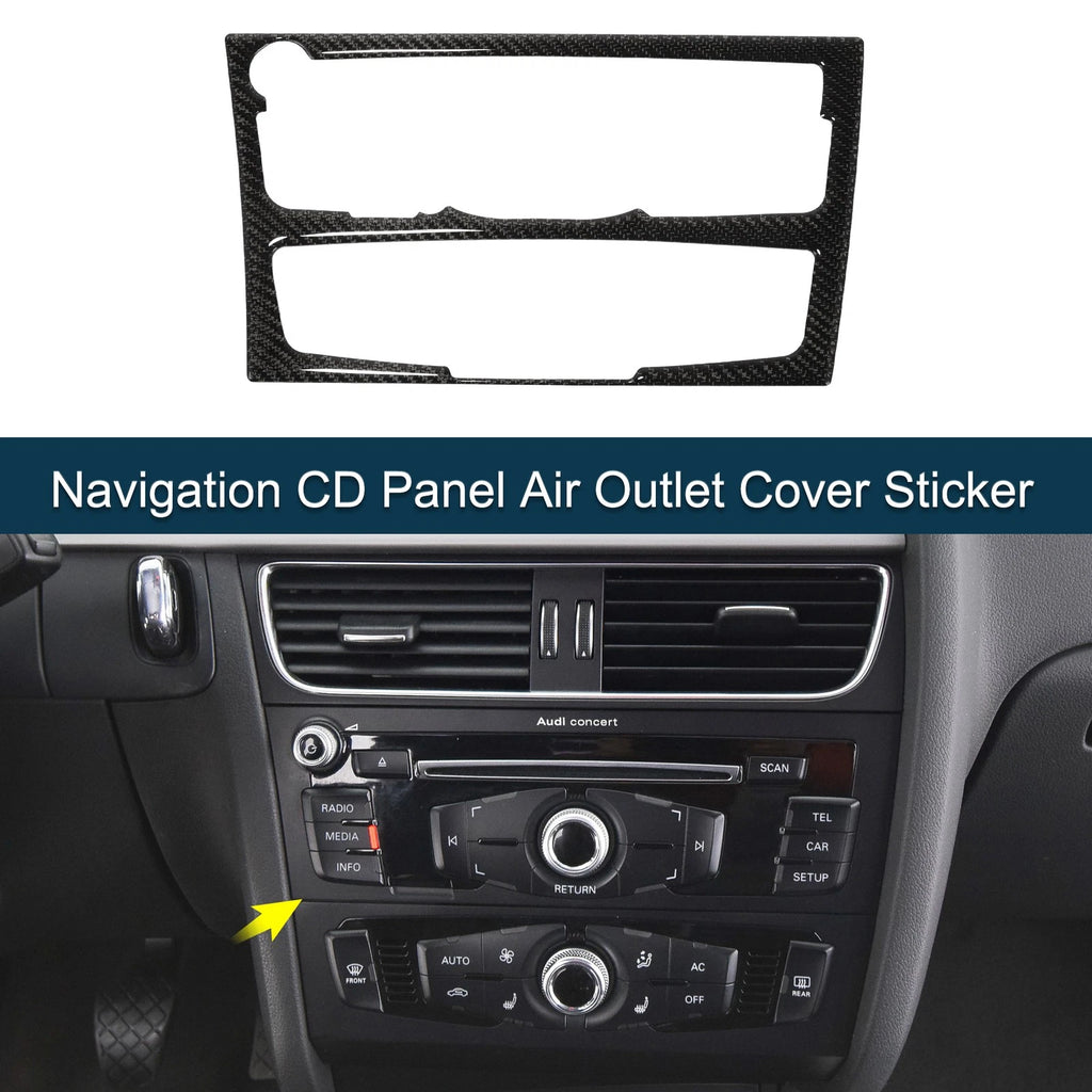 Navigation CD Panel Air Outlet Cover Sticker for Audi A4 A5 S5 (2009–2016)