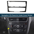 Navigation CD Panel Air Outlet Cover Sticker for Audi A4 A5 S5 (2009–2016)