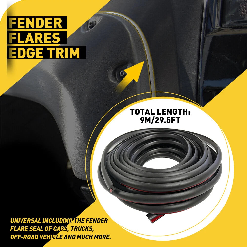Rubber Seal Strip for Universal Car Truck Wheel Wells (9m)
