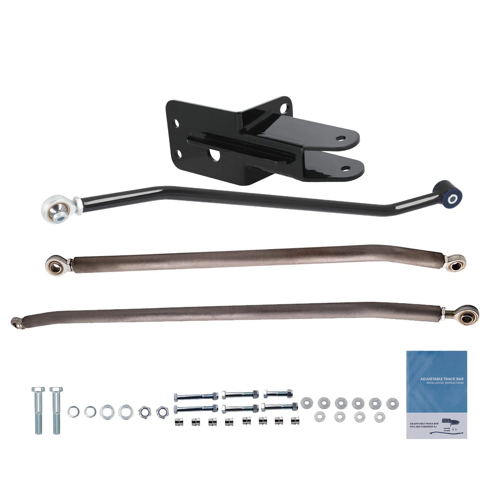 Crossover Bare Steering Kit + Track Bar for Jeep Cherokee XJ (1984–2001) 4-6.5''