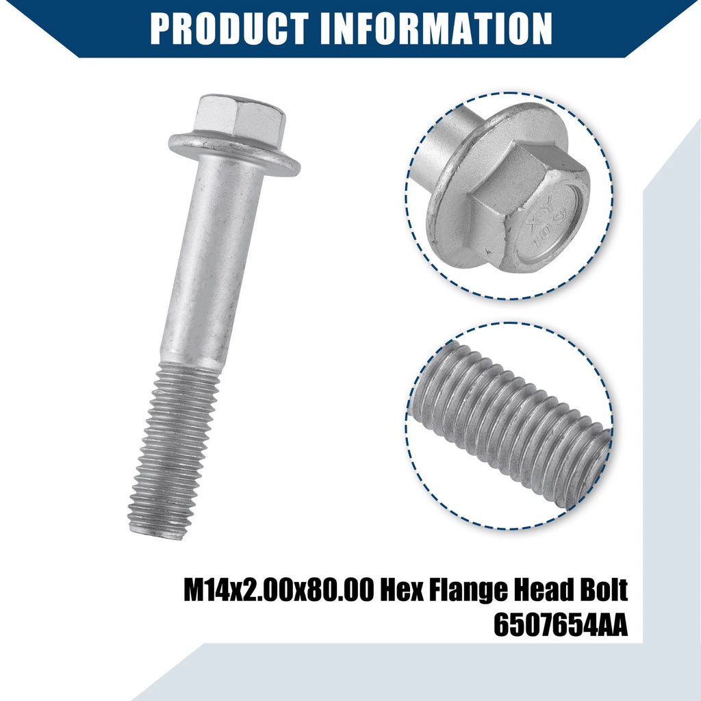 Set of 1 Front Rear Shock Absorber Mount Bolt Nut for Dodge Ram (No.6502818)