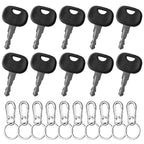 10PCS Keychain Ignition Keys for Tractors and Forklifts