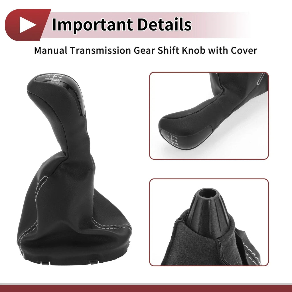 6 Speed Gear Shift Knob & Cover for Mercedes-Benz W203 S203 (2000-2007)