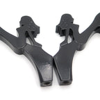 Black Beach Lady Mirrors for Honda/Kawasaki/Suzuki Cruiser (All Years)