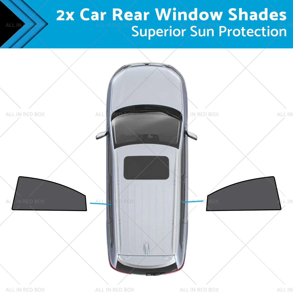 2X Rear Window Shades for Mazda 6 Liftback (2007–2012)