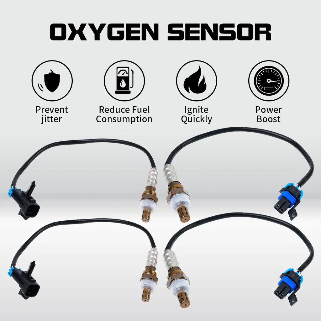 4X Oxygen O2 Sensor Upper Lower for GMC Yukon XL 1500 (2007) 5.3L 6.0L 6.2L