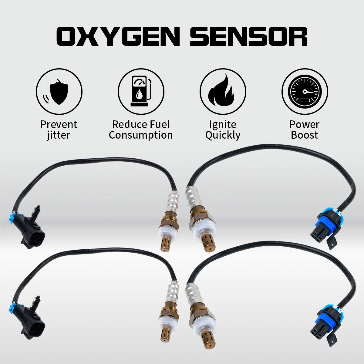4X Oxygen O2 Sensor Upper Lower for GMC Yukon XL 1500 (2007) 5.3L 6.0L 6.2L
