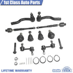 10pc Suspension Tie Rods Sway Bar Ends for Nissan Armada Titan (2005–2014)