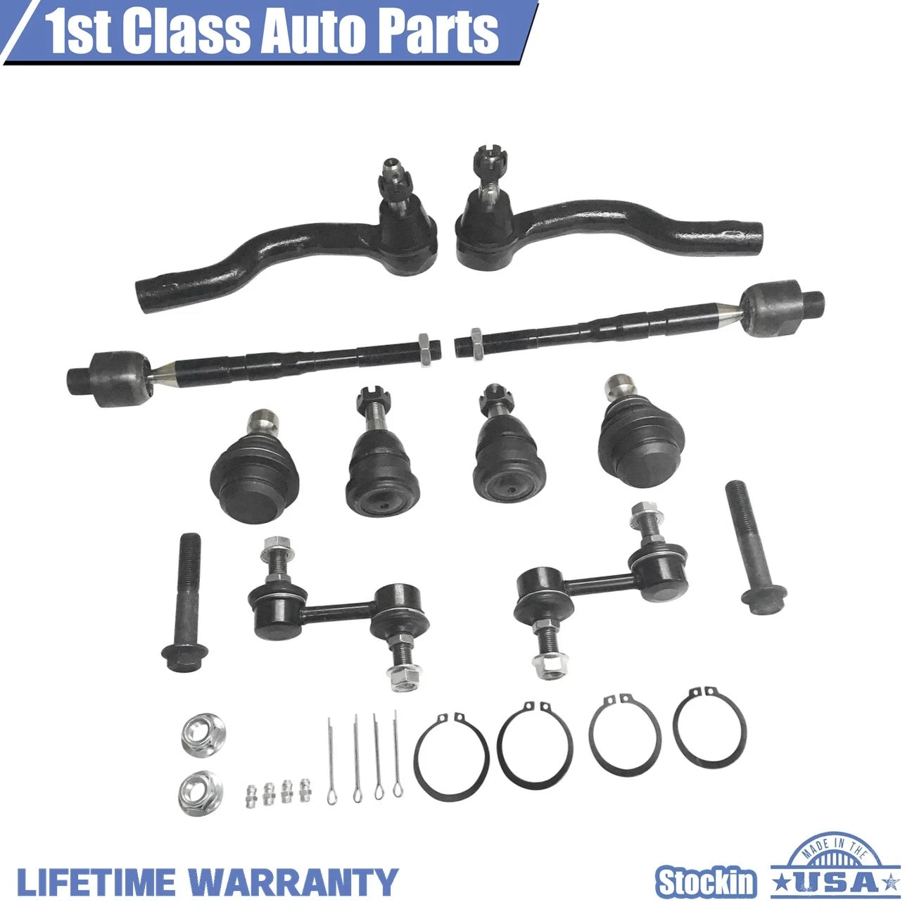 10pc Suspension Tie Rods Sway Bar Ends for Nissan Armada Titan (2005–2014)