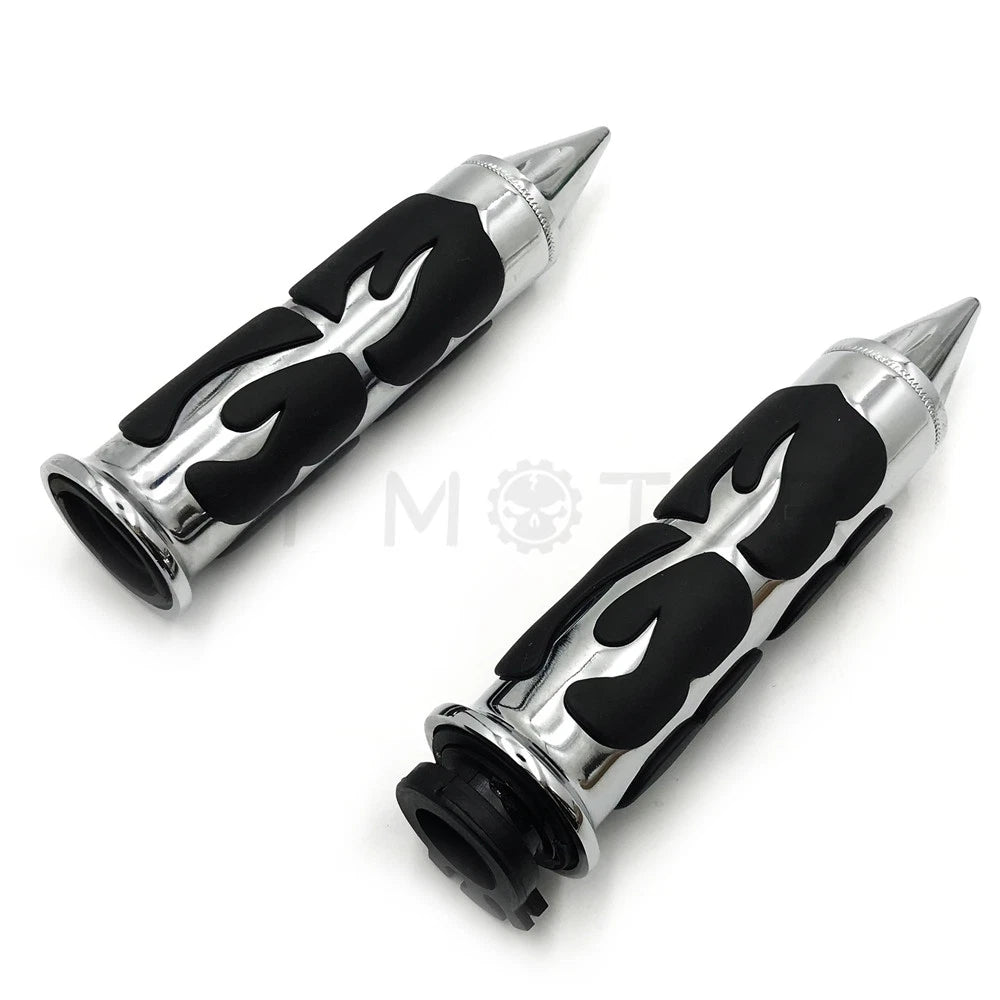 Spike 22mm 7/8" Chrome Hand Grip for Honda Shadow Magna VTX 1300 (2001–2009)