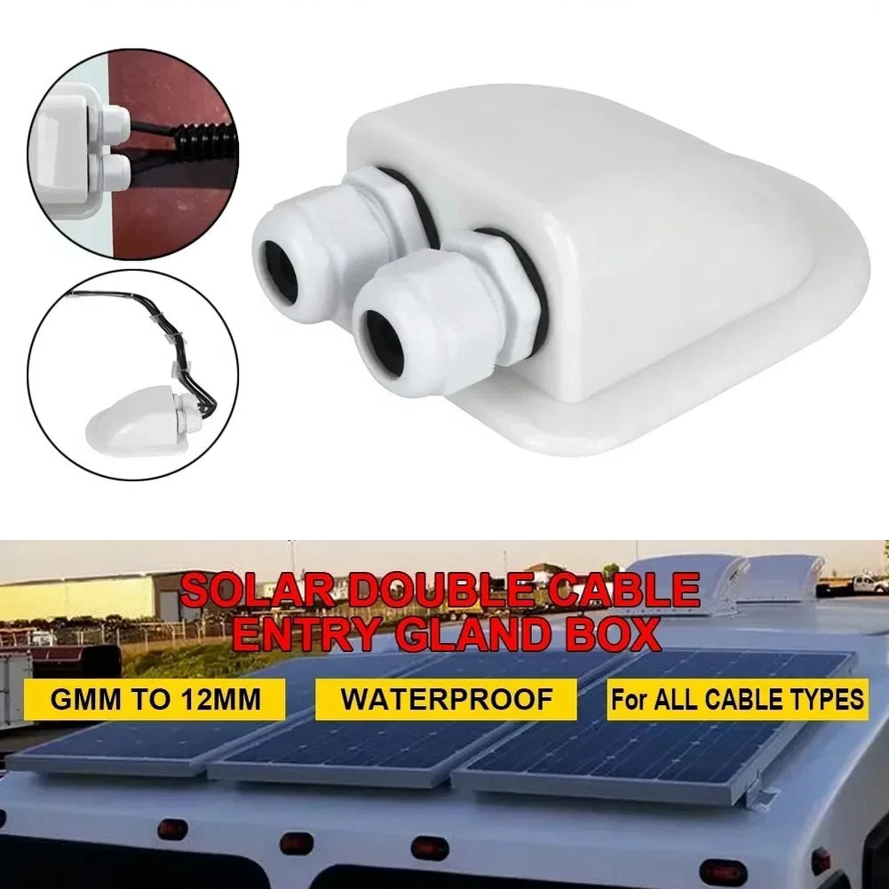 Double Hole Solar Junction Box for Marine and RV Systems