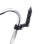 1.25" Black Bamboo Adjustable Footrest for Front Engine Guard (Fits 1.25")