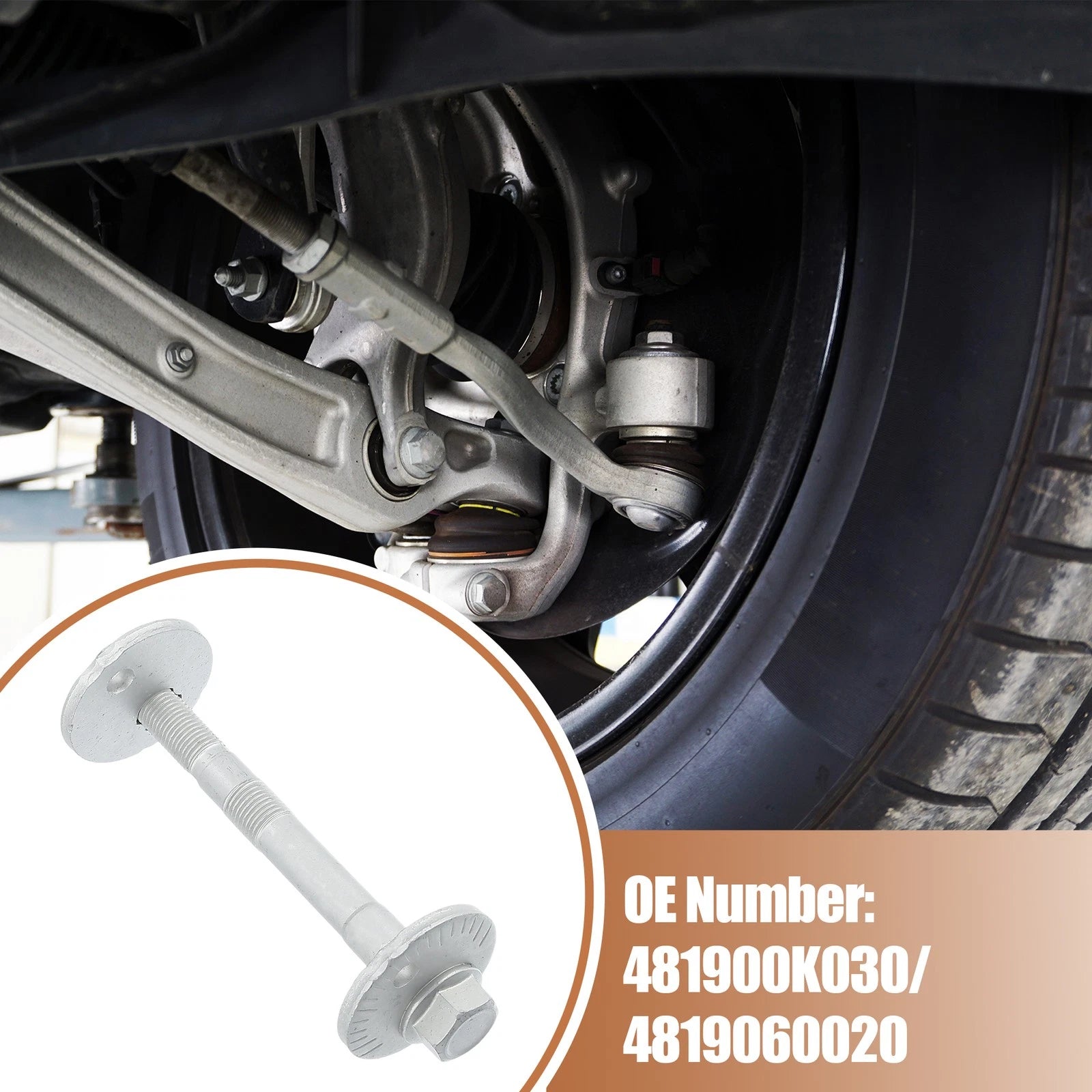 Set of 2 Eccentric Alignment Camber Bolts for Toyota FJ Cruiser (2006–2023)