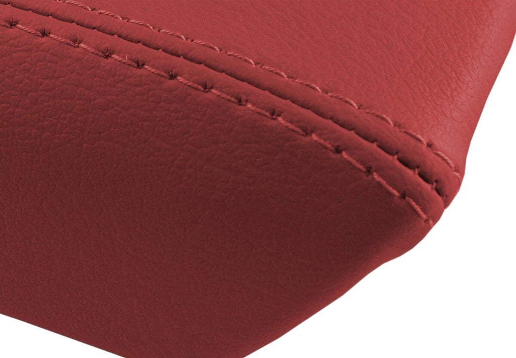 Leather Console Lid Armrest Cover for Hyundai Tiburon (2003–2008) Red