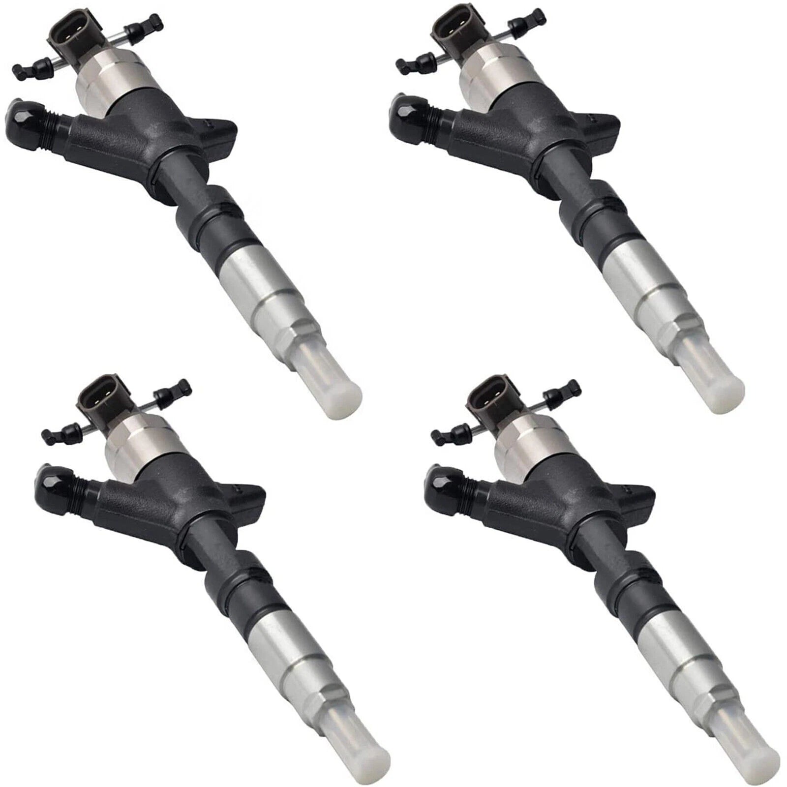 4X Fuel Injector 095000-5550 for Hyundai Excavator Mighty (5.9L)