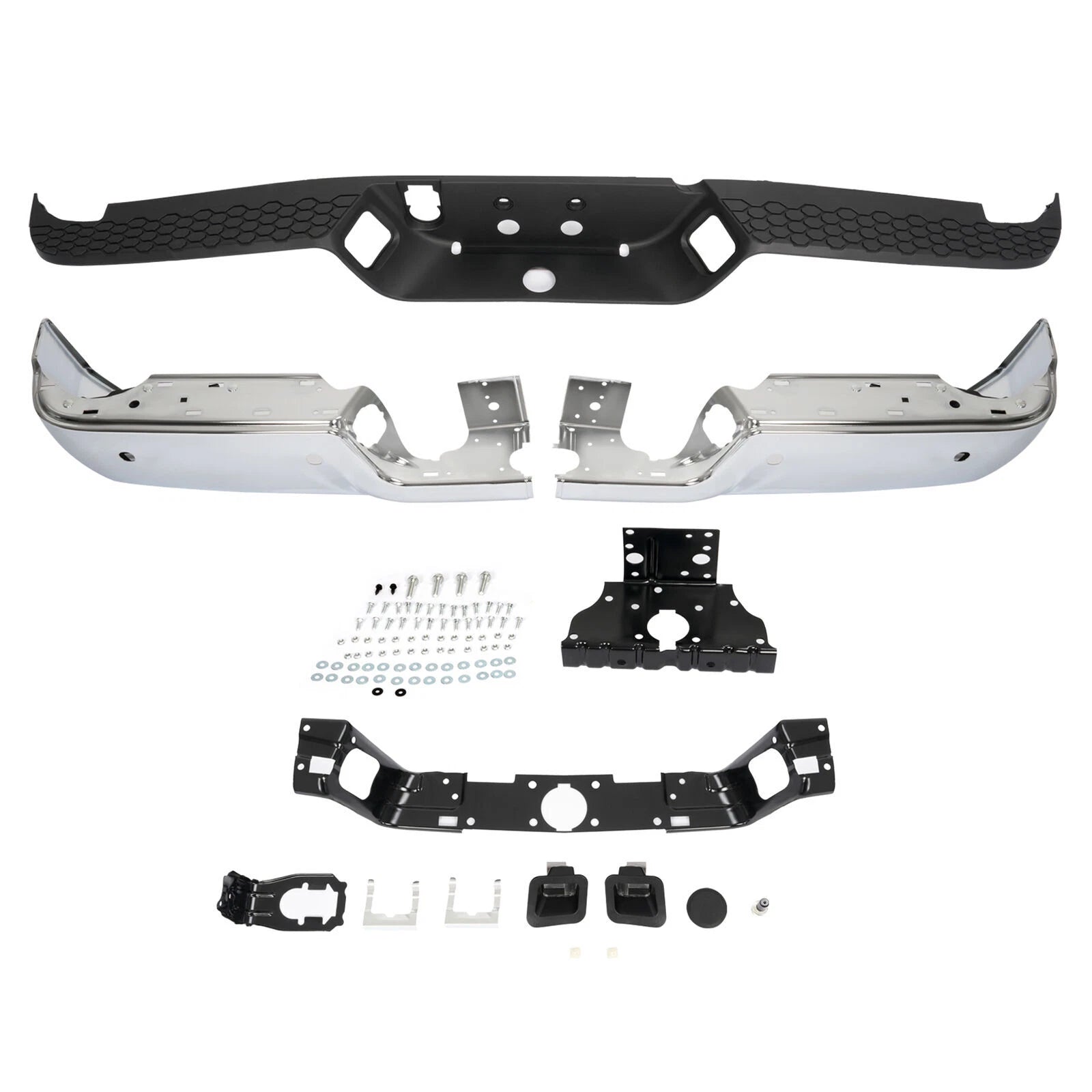 Chrome Rear Bumper for Dodge Ram 1500 2500 3500 (2009–2018)