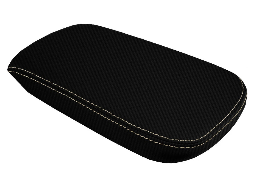 Console Lid Armrest Cover for Chrysler 200 (2011–2014) Carbon Fiber