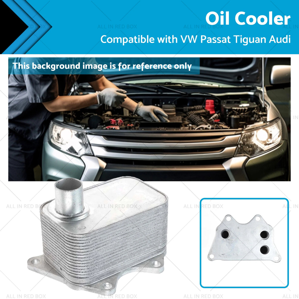 Oil Cooler for VW Passat, Tiguan, Audi A4, A5, A6, TT, Skoda Octavia, Superb (2006–2023)