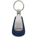 Blue Leather Teardrop Keychain - Officially Licensed for Nissan Altima
