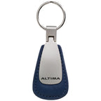 Blue Leather Teardrop Keychain - Officially Licensed for Nissan Altima