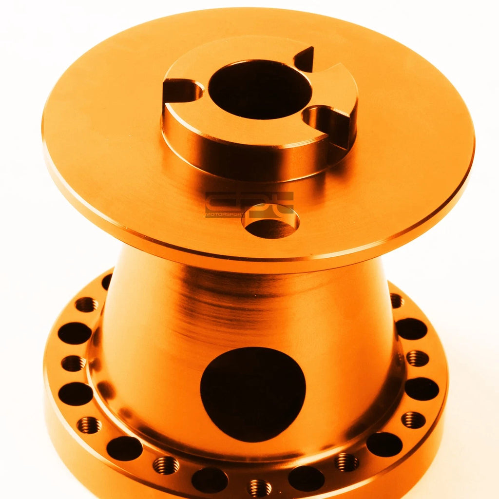 6-Hole Hub Adaptor for Mitsubishi Eclipse/Lancer (1G 2G) - Orange Aluminum