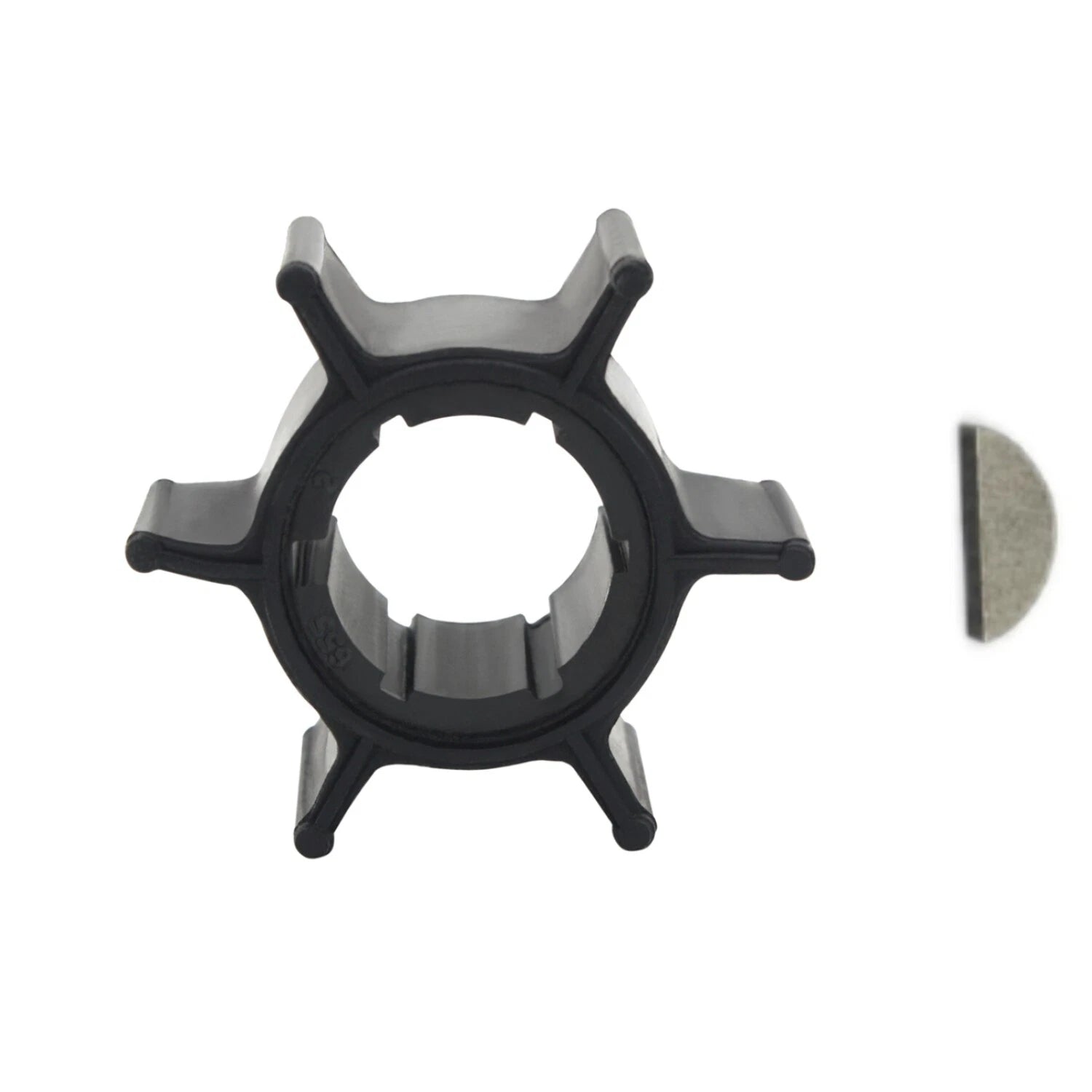 Water Pump Impeller with Key for Yamaha 2 Stroke 6hp 8hp (1990–2023)