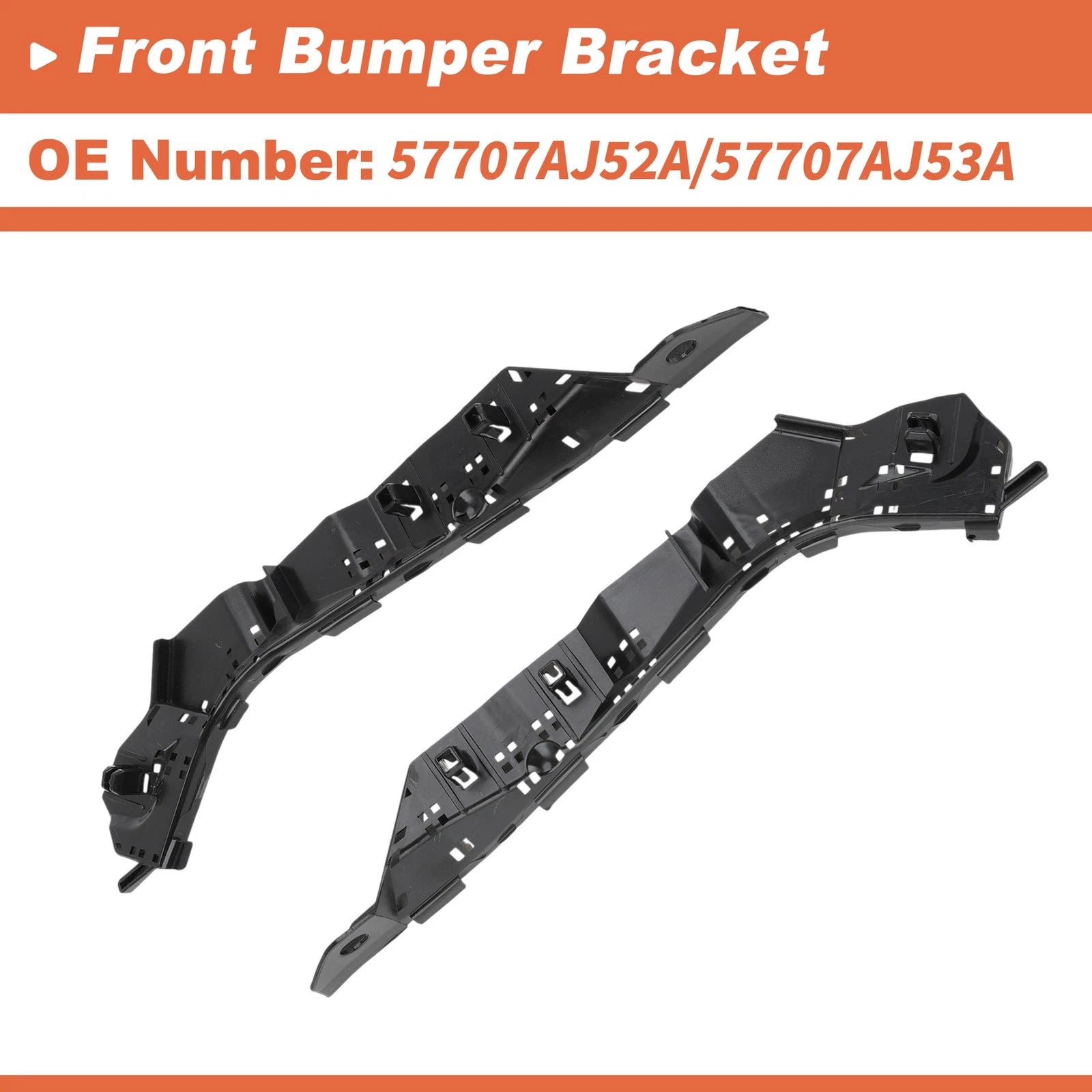 Bumper Bracket Set of 2 for Subaru Legacy Outback (2010–2014) No.57707AJ52A/57707AJ53A