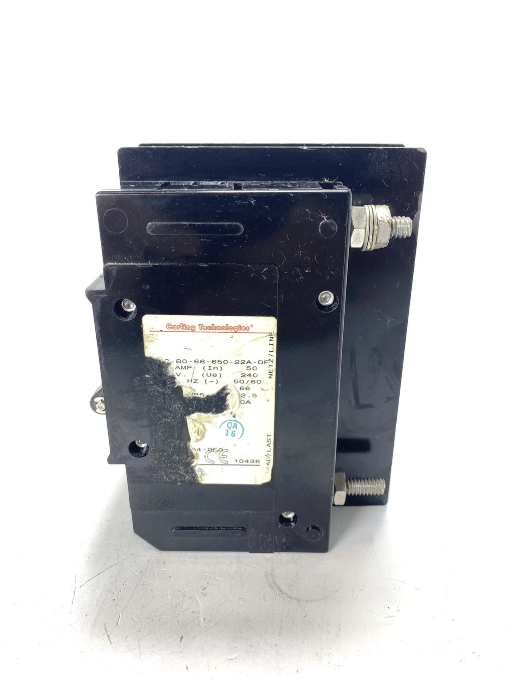 Carling Technologies EA3-B0-66-650-22A-DF Circuit Breaker for 240V (62.5A)